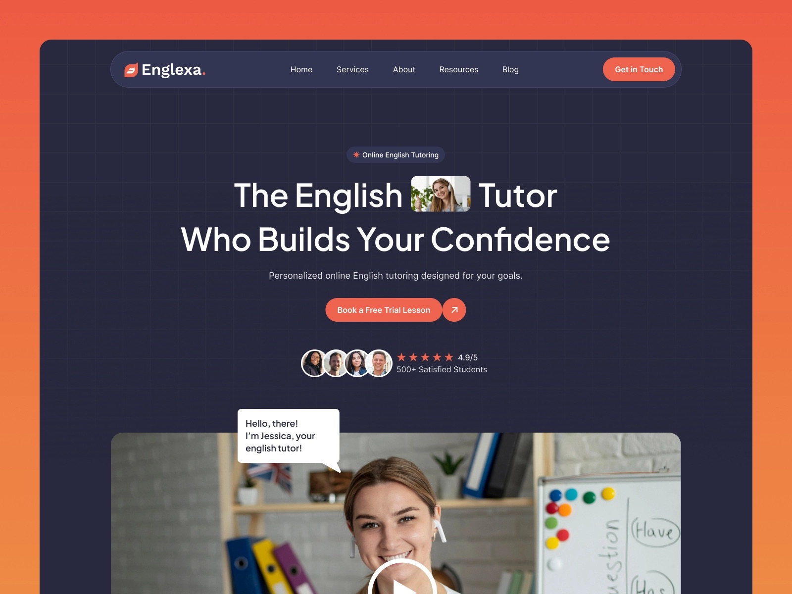 Tutor Landing Page